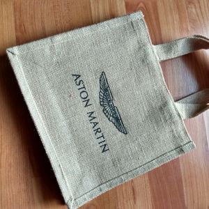 Aston Martin Burlap Shopping Tote Bag